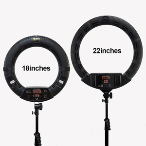 Anillo de luz LED <span class=keywords><strong>360</strong></span> para selfis, iluminación de 22 pulgadas con trípode, maquillaje, YouTube, TikTok - Product Image 2