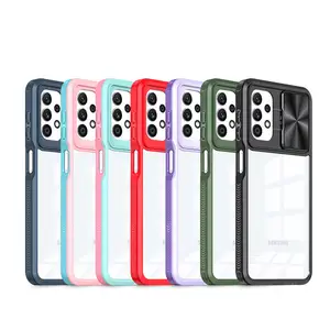 Coque transparente pour téléphone portable avec fenêtre coulissante pour Samsung Galaxy A13 A23 A33 4G Protecteur d'écran - Product Image 1