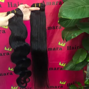 Amara Hot Bán clip trong phần mở rộng tóc 100 tóc con người bán buôn Remy phần mở rộng tóc clip-trong kho