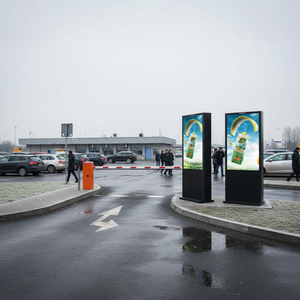 Schermo LCD per Esterni HBYLCD, Insegna Digitale <span class=keywords><strong>3D</strong></span> Retroilluminata, Display LED con Logo Personalizzato, Segnaletica Pubblicitaria - Product Image 1