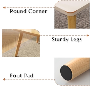 Gỗ tự nhiên Bàn cà phê nhỏ bảng thấp rắn gỗ rắn sàn bảng thích hợp cho ngồi trên sàn nhà - Product Image 5