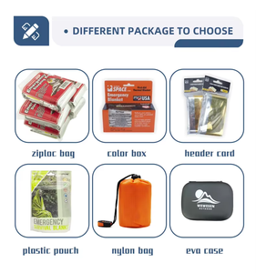 Supporta la Personalizzazione di Coperte di Emergenza per Esterni, Coperte Termiche di Sopravvivenza Leggere e Sottili. - Product Image 2