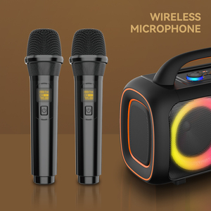 Altavoz <span class=keywords><strong>de</strong></span> karaoke inalámbrico BT integrado <span class=keywords><strong>con</strong></span> micrófono <span class=keywords><strong>de</strong></span> audio para niños, KTV en casa, <span class=keywords><strong>con</strong></span> capacidad <span class=keywords><strong>de</strong></span> carga, 1, 2, 2, 2, 2, 2, 2 - Product Image 2