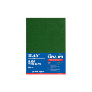 Feuille de mousse EVA ILAN vert olive 60x40cm pailletée pour décoration intérieure - Product Image 2