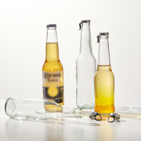 맥주병 도매 맥주병 호박색 유리 음료병 크라운 캡 맥주 유리병