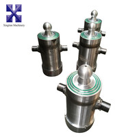 Cylindre en acier à simple action chromé dur pour levage et compression de bacs de camions poubelles, fournisseur chinois