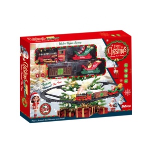 Nouveau produit transfrontalier: voie ferrée <span class=keywords><strong>électrique</strong></span> classique <span class=keywords><strong>de</strong></span> <span class=keywords><strong>Noël</strong></span> suspendue, tournant autour des arbres, voie d'assemblage polyvalente - Product Image 5