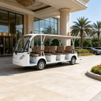 Bus de tourisme électrique de luxe 14 places, haute qualité, prix bas, pour hôtels, complexes hôteliers, parcs personnalisés et visites touristiques