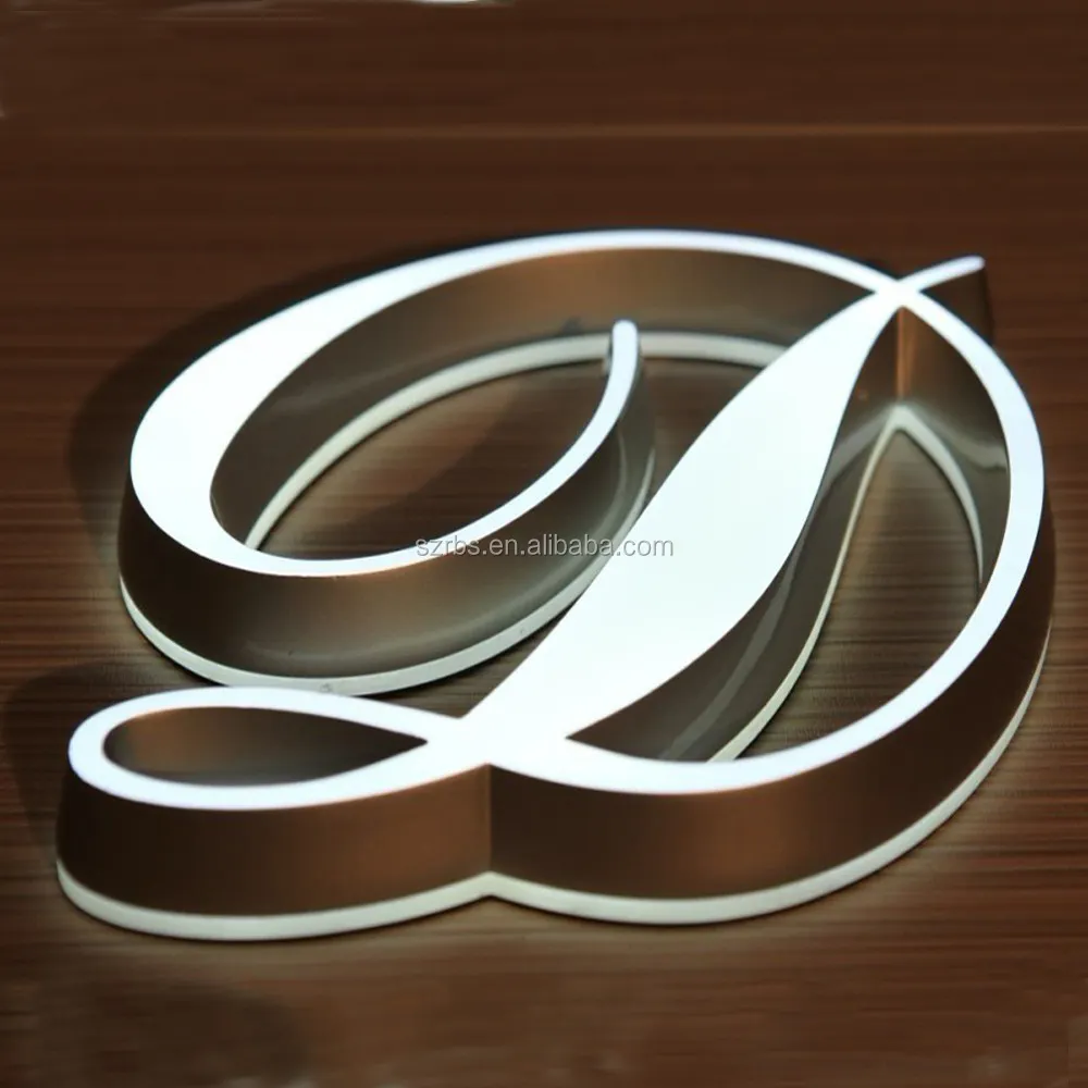 Desain Logo Perusahaan Kualitas Tinggi LED Huruf Shenzhen Tanda Nama Vendor Dewan untuk Toko