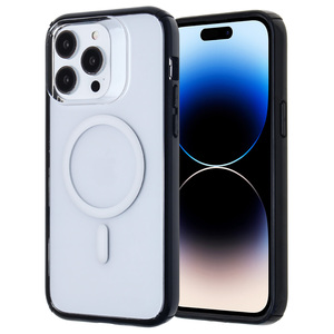 Factory Wholesale Clear 2.5mm TPU+PC Double Injection Shockproof Magnetic Wireless Charging Anti-Slip Armor Design Phone Case - Product Image 6