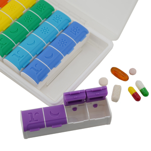 NBBLUESKY 2025 Boîte à pilules haut <span class=keywords><strong>de</strong></span> gamme Organisateur sept <span class=keywords><strong>jours</strong></span> Personnalisable Plastique PP et Silicone Une <span class=keywords><strong>semaine</strong></span> <span class=keywords><strong>Quatre</strong></span> compartiments - Product Image 5