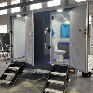 Toilettes mobiles préfabriquées à faible coût Remorque de toilette portable moderne de luxe - Product Image 4