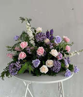 Rose artificielle en soie de haute qualité, rose et violette, centre de table pour mariage, événement, fête, banquet, décoration de la maison, couleur personnalisable