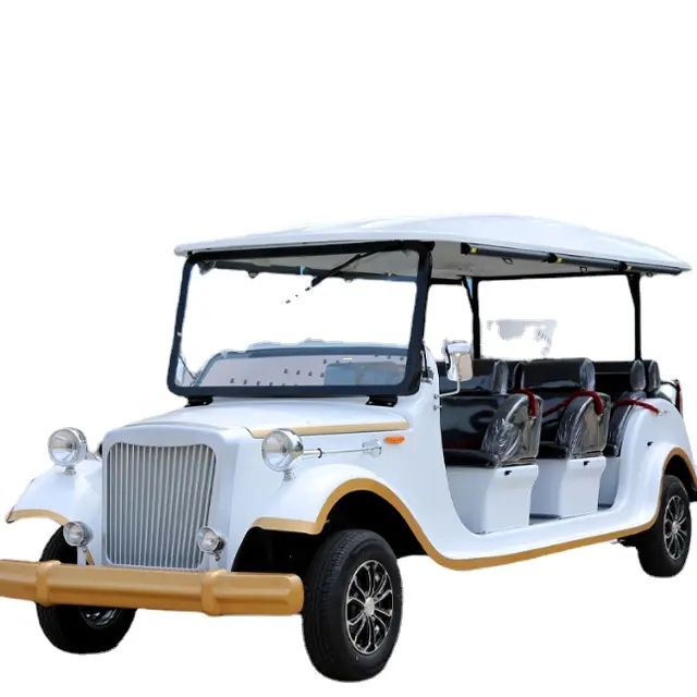 Yeni varış GCC 4 koltuklar turist antrenörü elektrik klasik gezi nostaljik araba Eec ucuz elektrikli Golf arabaları elektrikli atv