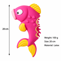 Jouet pour chien amusant en forme de poisson, jouet à mâcher en latex durable pour chiens de petite et moyenne taille