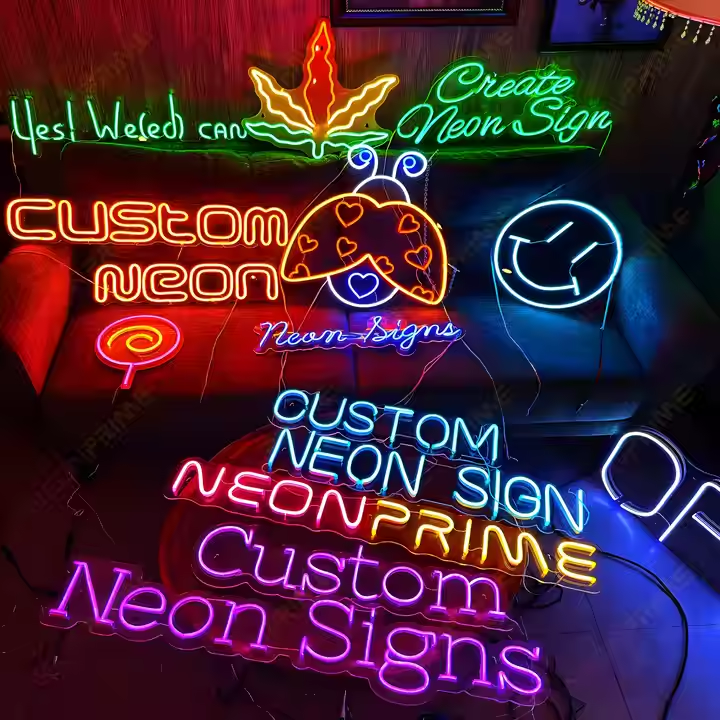 Fast Delivery Custom Led Light Neon Sign NO MOQ Dropshipping for Room Birthday Party Home Wedding Decor Dimmable