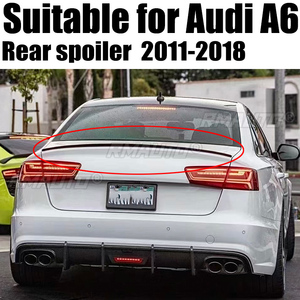 สปอยเลอร์หลังขนาดใหญ่สำหรับ Audi A6 C7 ปี 2011-18 วัสดุ ABS คุณภาพสูง สปอยเลอร์ฝากระโปรงท้ายรถยนต์ ปีกหลัง สปอยเลอร์ท้ายรถ อุปกรณ์ตกแต่งเฉพาะรุ่น S6 - Product Image 1
