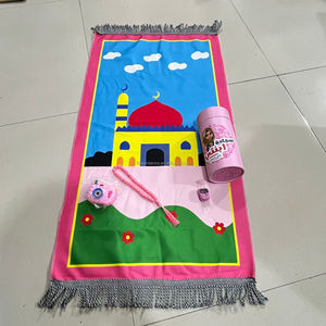 Tapis de prière portable avec pochette en satin et ensemble de perles de prière pour voyage musulman et cadeaux - Product Image 6