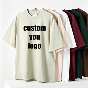 High Quality 300Gsm Printing Logo Tshirts Homme Plain Wholesale Casual O-Neck T-Shirts Short Sleeve Custom T Shirts For Men - Product Image 1
