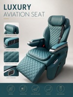 Siège d'aviation personnalisé avec charge sans fil, éclairage d'ambiance, chauffage, ventilation, massage, cuir Nappa pour Vito Sprinter Van