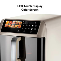 Freidora de aire inteligente de doble cesta con pantalla táctil digital, 6L+6L, para cocina, electrodoméstico de 10 menús, con doble cajón apilable