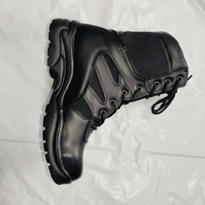 Bottes tactiques robustes pour hommes en cuir de vachette noir TSB601 PDRM, pour entraînement. - Product Image 6
