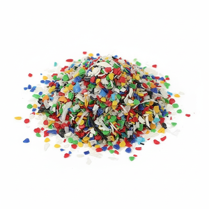 Hojuelas de Plástico HDPE 99% Puro, Sostenibles, Transparentes, Azules, Recicladas, Fragmentos de Polietileno para Moldeo por Inyección Directa - Product Image 5