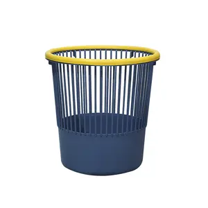 Thickened Large Kitchen Home with Pressure Ring Trash Can Storage Bucket Dormitory Bedroom Wire Mesh Trash Can