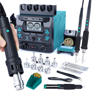 สถานีรีเวิร์คแบบลมร้อน YIHUA 992D-III 210 245 พร้อมหัวแร้งบัดกรีสำหรับงานซ่อมอิเล็กทรอนิกส์ด้วยกล้องจุลทรรศน์ ซ่อมแผงวงจรพิมพ์ W277 - Product Image 1