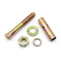 Boulon d'expansion à manchon perforé en acier au carbone GB, zingué couleur, pleine capacité, pour béton, direct usine