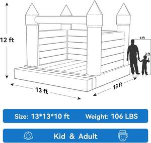 Livraison rapide en quelques jours, château gonflable de qualité commerciale avec toboggans pour mariage - Product Image 6
