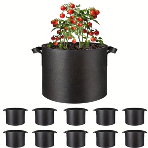 Sacs <span class=keywords><strong>de</strong></span> culture super hydrophobes 1-100 gallons, pots en tissu non tissé épais et durable pour plantes, sacs <span class=keywords><strong>de</strong></span> culture <span class=keywords><strong>de</strong></span> capacité pour plantes - Product Image 1