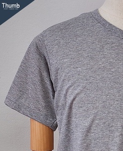 Service personnalisé Apaapel de tissus pour hommes couleur grise 100% Polyester t-shirt pour impression par Sublimation fabriqué en thaïlande - Product Image 4