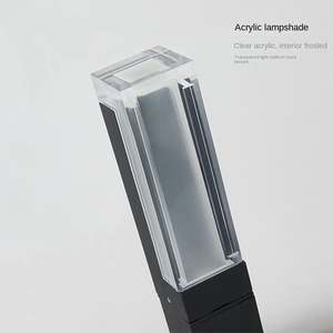 Lampe solaire LED pour pelouse, lampadaire de jardin extérieur, aluminium noir, abat-jour en verre, IP65 résistant à l'eau, lumière du jour 5000K, détection de mouvement 60 - Product Image 4