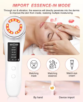 Masseur facial portable pour le soin de la peau, favorise l'absorption efficace des essences, soutient les routines de soins du visage à domicile