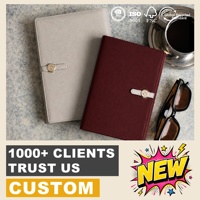 Carnet de notes de luxe A6 rechargeable, ligné, à points, à grille, en cuir PU, personnalisable avec logo, idéal pour la vente au détail et les cadeaux
