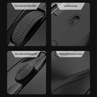 Souris de bureau sans fil VONN OEM V200 2,4 GHz, plug-and-play, 4D, 1600 DPI, ergonomique, optique, pour ordinateur portable et ordinateur de bureau