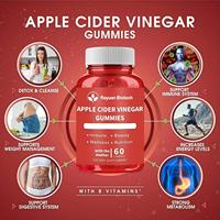 Bonbons gélifiés végétaliens au vinaigre de cidre (ACV) pour la détoxification, le contrôle de l'appétit, le métabolisme, la combustion des graisses et la digestion, pour femmes, hommes et adultes