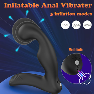Inflatable Backcourt Vibrator <b>Remote</b>-<b>Controlled</b> Magnetic Charging 10 Frequency <b>Vibration</b> 100% Waterproof Orgasm Masturbation - Product Image 4