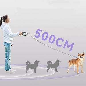 Новое поступление, 5 м, автоматический выдвижной поводок для собак со светодиодным светом, модный стиль, поводок для прогулок для домашних животных - Product Image 5
