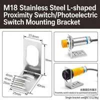 Support de fixation en acier inoxydable de marque HL, d'origine Shandong, pour capteur photoélectrique de proximité de type L M8/M12/M18