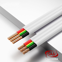 0.75mm 1mm 1.5mm 2.5mm 4mm 6mm conducteur en cuivre électrique 4 conducteurs plat câble et fil flexibles