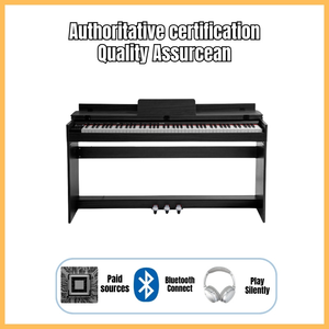 KM Piano numérique <span class=keywords><strong>lourd</strong></span> à 88 touches, <span class=keywords><strong>clavier</strong></span> électronique pleine grandeur avec réponse tactile, <span class=keywords><strong>MIDI</strong></span>, Bluetooth - Product Image 2