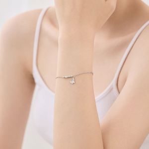 Dylam Trending Design Fine Jewel 925 Sterling Silver Link Chain Heart Tail Pendant <b>Beads</b> Butterfly Pendants Women Bracelets - Product Image 5