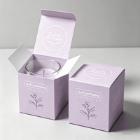 Caja de Regalo Plegable Desechable con Impresión de Logotipo Personalizado y Colorido, Caja de Papel para Empaque de Velas, Caja de Cartón para Velas
