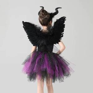 Disfraz de Bruja de Halloween de Alta Calidad para Niñas, Vestido Tutú de Demonio para Actuaciones, Carnaval, Fiestas, Disfraces de Personajes de TV para Princesas - Product Image 5