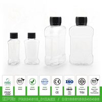 Bouteille de bain de bouche en plastique personnalisée pour animaux de compagnie 50ml 180ml, format voyage mini, emballage liquide pour haleine fraîche, certificat CE, étiquette personnalisée en usine
