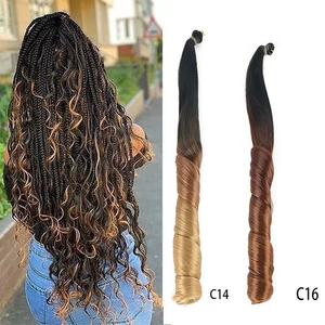Capelli Sintetici Lisci e Ondulati per Trecce, Extension per Capelli Ricci a Spirale Stile Francese - Product Image 1