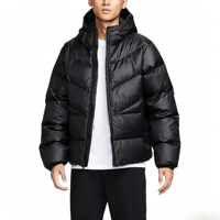 Hochwertige Herren-Daunenjacke mit Kapuze, Warm und Windabweisend