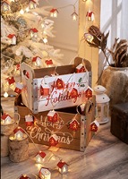 Guirlande lumineuse LED pour maison, 3 m, 20 LED, fonctionne avec 3 piles AA, avec effet clignotant, lumières féériques de Noël pour la décoration des fêtes de Noël